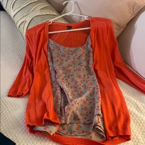 Maurice floral tank and sweater